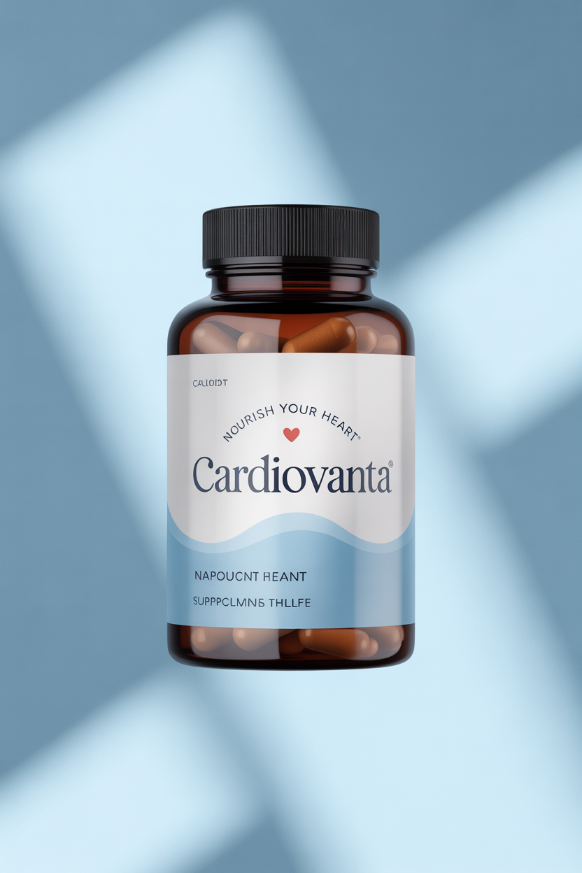 Cardiovanta supplement bottle for heart and vitality support